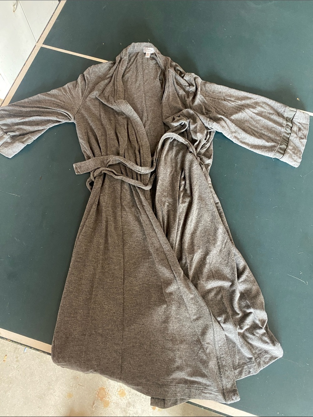 Women's Gray Lounge Robe - Cozy Wrap